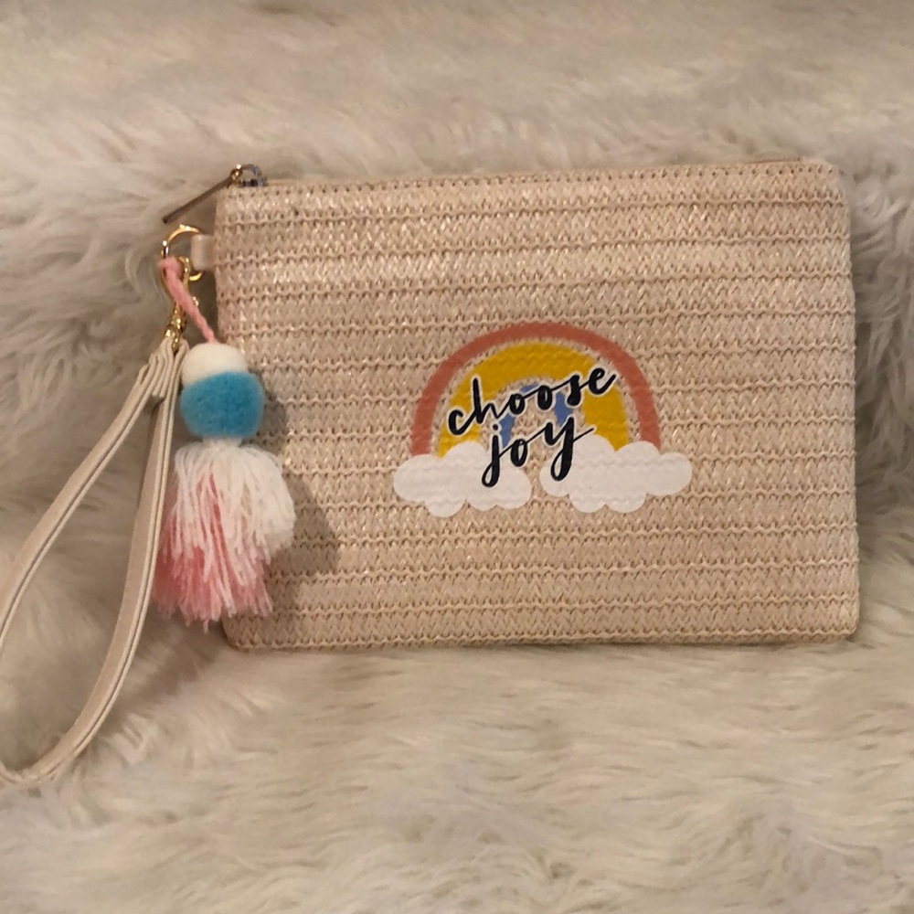 Choose Joy Wristlet Clutch/NWOT